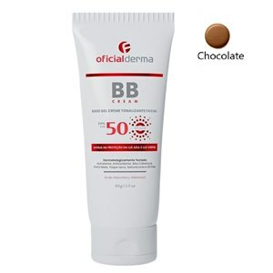 Base Gel Creme Tonalizante Facial Bb Cream Cor Chocolate Fps 50 60G