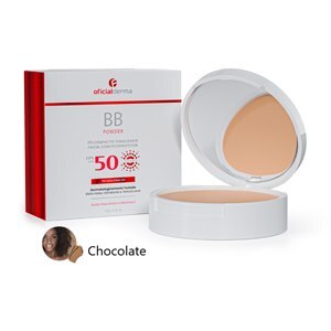 Pó Compacto Tonalizante Facial Bb Powder Cor Chocolate Fps50 12G