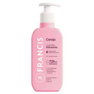 Loção Deo Hidratante Francis Cereja 200Ml