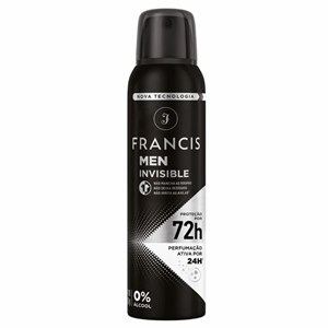 Desodorante Aerosol Francis Men Invisible 150Ml
