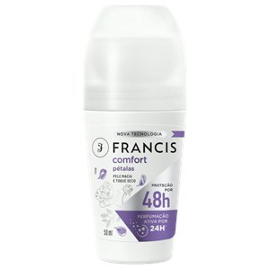 Desodorante Roll-On Francis Feminino Confort Pétalas 50Ml