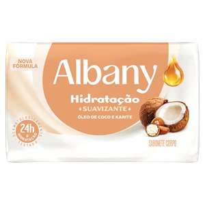 Sabonete Em Barra Albany Hidratação Suavizante Óleo De Coco E Karite 80G