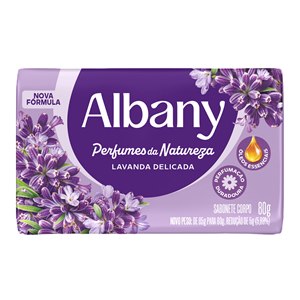 Sabonete Em Barra Albany Perfumes Da Natureza Lavanda Delicada 80G