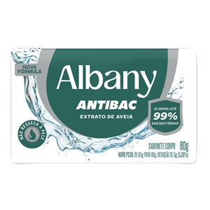 Sabonete Em Barra Albany Antibac Extrato De Aveia 80G
