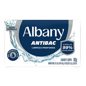 Sabonete Em Barra Albany Antibac Limpeza Profunda 80G