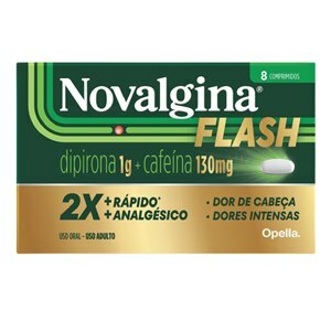 Novalgina Flash 1G/130Mg 8 Comprimidos