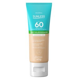 Protetor Solar Facial Sunless Antioleosidade Com Base Fps60 Cor 3.0 40G
