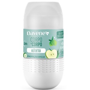 Desodorante Antiperspirante Roll-On Davene Corpo A Corpo Alô Detox 24H 50Ml