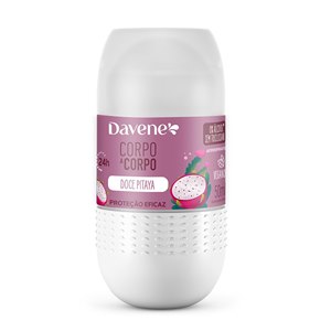 Desodorante Antiperspirante Roll-On Davene Corpo A Corpo Doce Pitaya 24H 50Ml