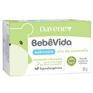Sabonete Infantil Davene Bebê Vida Chá De Camomila 90G