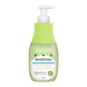 Sabonete Líquido Infantil Davene Bebê Vida Chá De Camomila 200Ml