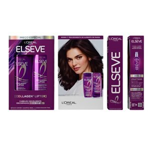 Kit Shampoo + Condicionador Elseve Collagen Lifter 385Ml + 170Ml