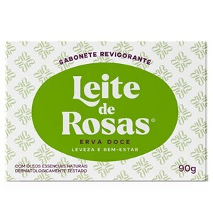 Sabonete Em Barra Leite De Rosas Erva Doce 90G