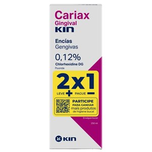 Kit Enxaguante Bucal Cariax Gingival Kin 2X1 2 Unidades 250Ml