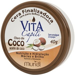 Cera Finalizadora Capilar Vita Capili Óleo De Coco Muriel 40G 