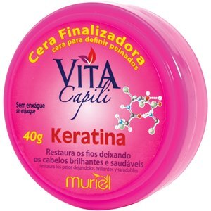Cera Finalizadora Capilar Vita Capili Keratina Muriel 40G 