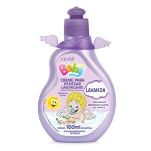 Creme De Pentear Umidificante Baby Lavanda Muriel 100Ml