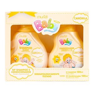 Kit Baby Camomila Muriel Shampoo 100Ml + Condicionador 100Ml