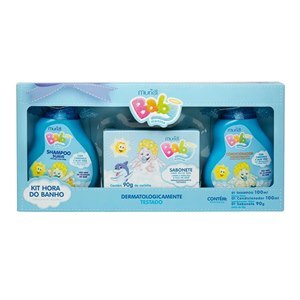 Kit Hora Do Banho Baby Menino Muriel Shampoo 100Ml + Condicionador 100Ml + Sabonete 90G