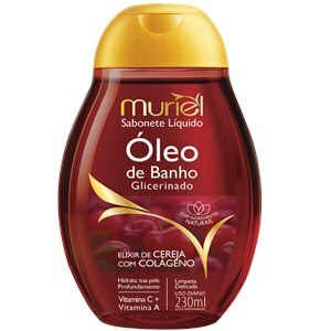 Sabonete Líquido Óleo Banho Cereja Com Colágeno Muriel 230Ml