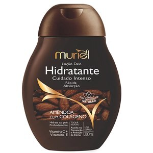 Loção Hidratante Corporal Amêndoas Com Colágeno Muriel 200Ml