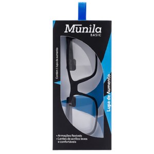 Lupa Para Leitura Munila Basic Masculino Preto X1,75