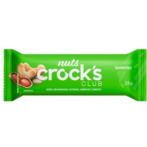 Barra Nuts Crock's Club Sementes 25G