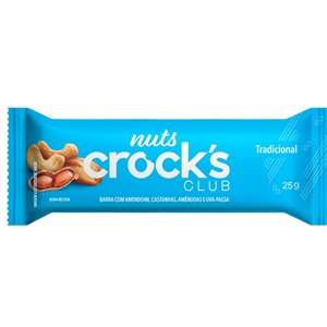 Barra Nuts Crock's Club Tradicional 25G