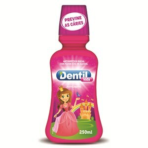 Enxaguante Bucal Dentil Kids Princesa Sabor Tutti-Frutti 250Ml
