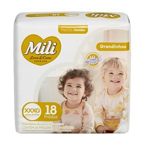 Fralda Mili Love&Care Premium Jumbo Xxxg - 18 Unidades