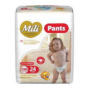 Fralda Mili Love&Care Premium Pants Jumbo Xxg - 24 Unidades