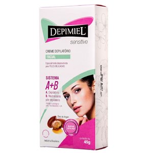 Creme Depilatório Depimiel Facial Sensitive A+B 45G