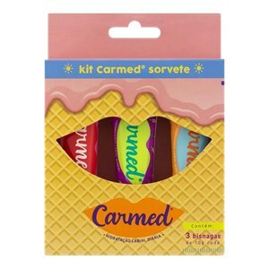 Carmed Hidratante Labial Sorvete 3 Cores 10G