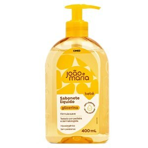 João E Maria Sabonete Líquido Glicerina Bebê 400Ml
