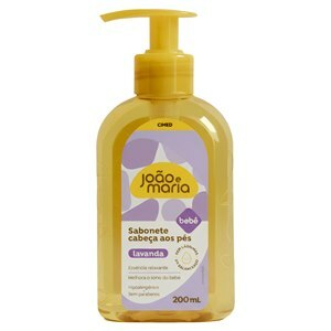 João E Maria Sabonete Líquido Lavanda Bebê 200Ml
