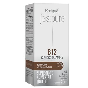 Vitamina B12 Dose Máxima Fast Sabor Frutas Vermelhas Pure Katiguá 20Ml