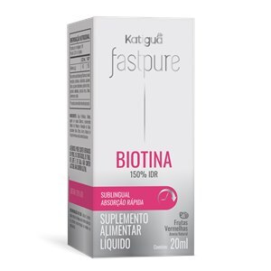 Biotina Dose Máxima Fast Pure Sabor Frutas Vermelhas Katiguá 20Ml