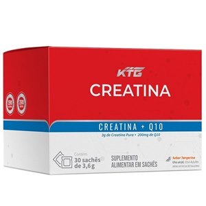 Creatina + Coenzima Q10 Sabor Tangerina Katiguá 30 Sachês