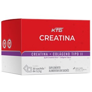 Creatina + Colágeno Tipo Ii Sabor Limão Katiguá 30 Sachês