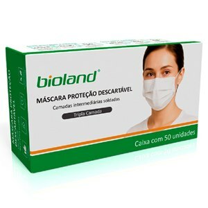Máscara Descartável Bioland 50 Unidades
