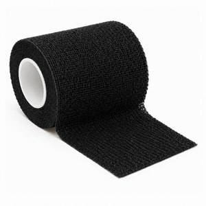 Bandagem Autoaderente Elástica Bioland Preta 7,5Cm
