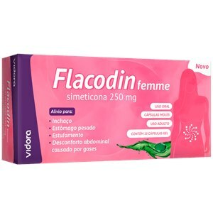 Simeticona - Flacodin 250Mg Vidora 15 Cápsulas