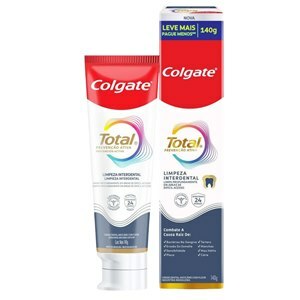 Creme Dental Colgate Total Prevenção Ativa Limpeza Interdental 140g