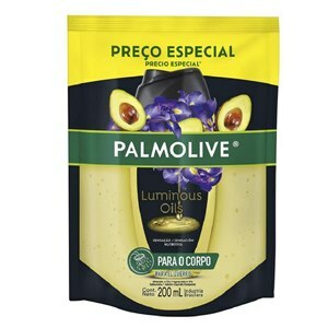 Sabonete Líquido Palmolive Luminous Oil Abacate E Íris Refil 200Ml