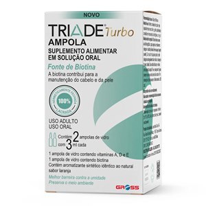 Triade Turbo Com 1 Ampola Triade A+D+E + 1 Ampola Biotina