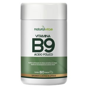 Vitamina B9 Naturalvitae 60 Cápsulas