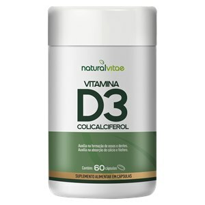 Vitamina D3 Naturalvitae Cápsulas