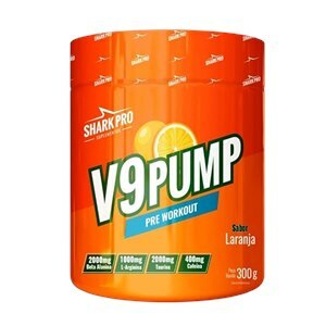 Pré Treino V9 Pump Shark Pro Sabor Laranja 300G
