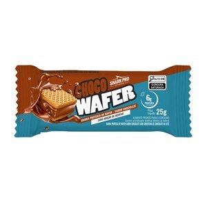 Barra De Proteína Shark Wafer Shark Pro Sabor Chocolate 25G