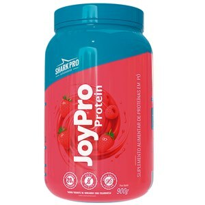 Whey Joypro Protein Shark Pro Sabor Iogurte De Morango Com Framboesa 900G